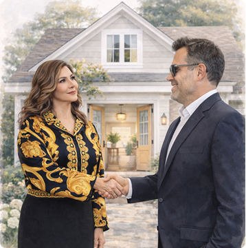 Two people shaking hands